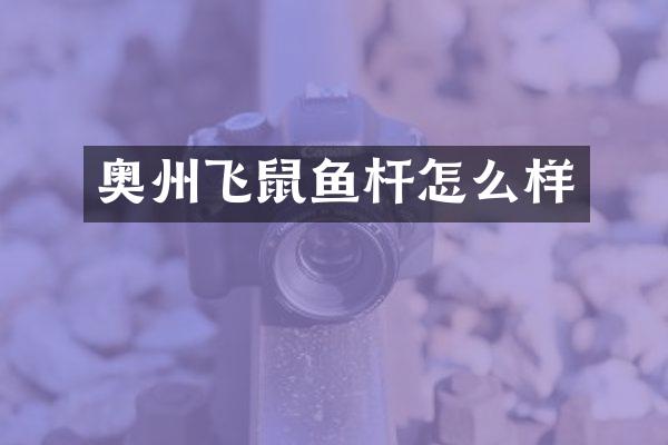 奥州飞鼠鱼杆怎么样
