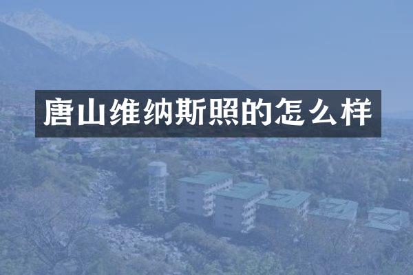 唐山维纳斯照的怎么样