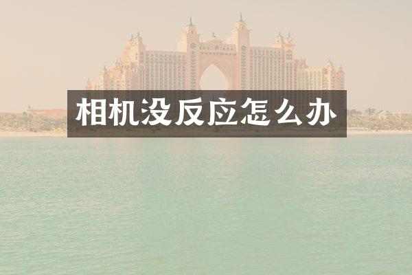 相机没反应怎么办
