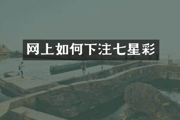 网上如何下注七星彩