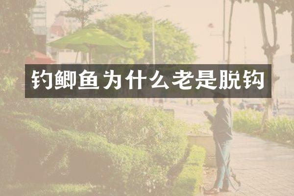 钓鲫鱼为什么老是脱钩