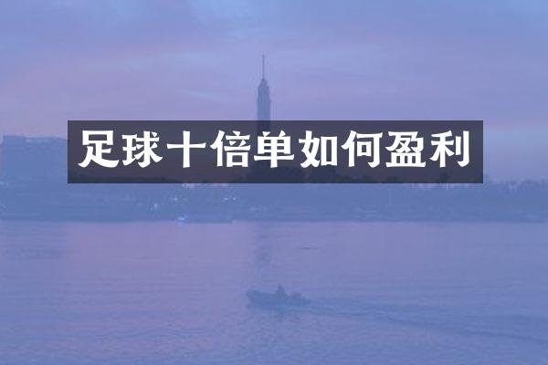 足球十倍单如何盈利