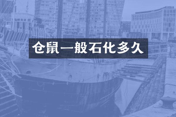 仓鼠一般石化多久