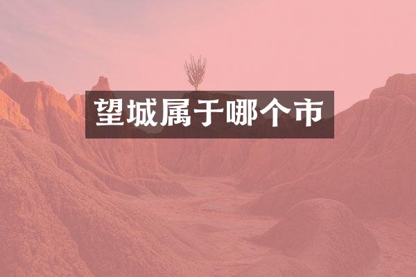 望城属于哪个市