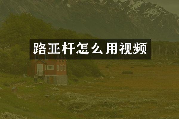路亚杆怎么用视频