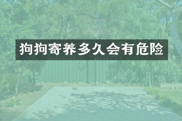 狗狗寄养多久会有危险