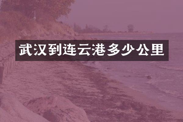 武汉到连云港多少公里