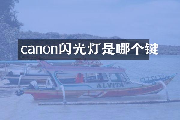 canon闪光灯是哪个键