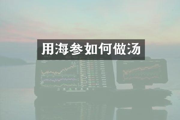 用海参如何做汤