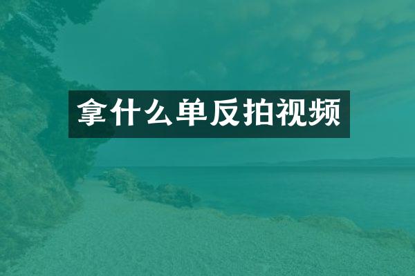 拿什么单反拍视频