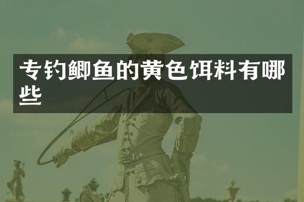 专钓鲫鱼的黄色饵料有哪些