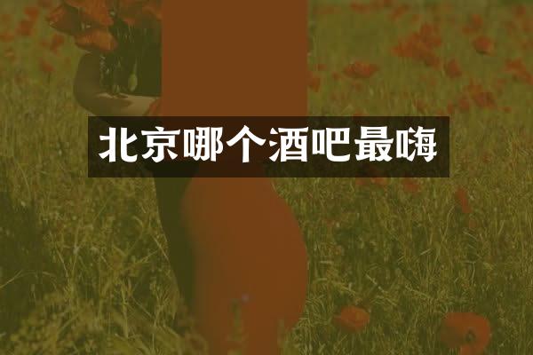 北京哪个酒吧最嗨