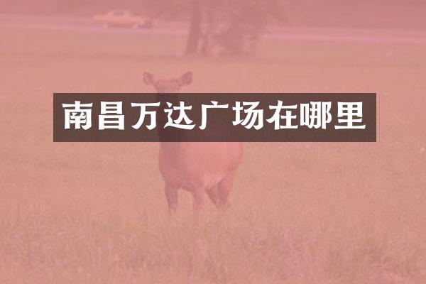 南昌万达广场在哪里