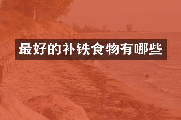 最好的补铁食物有哪些