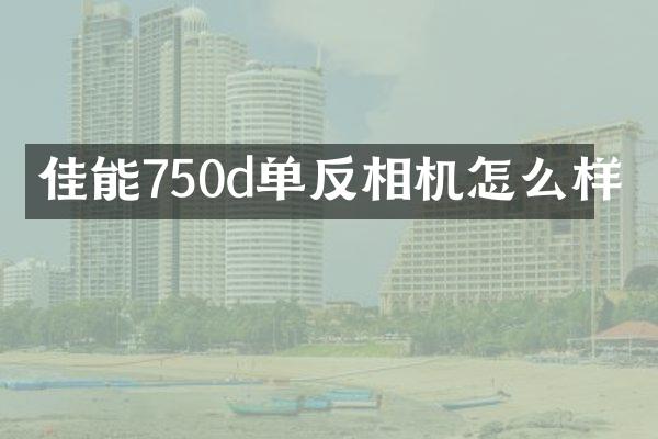 佳能750d单反相机怎么样
