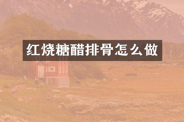 红烧糖醋排骨怎么做