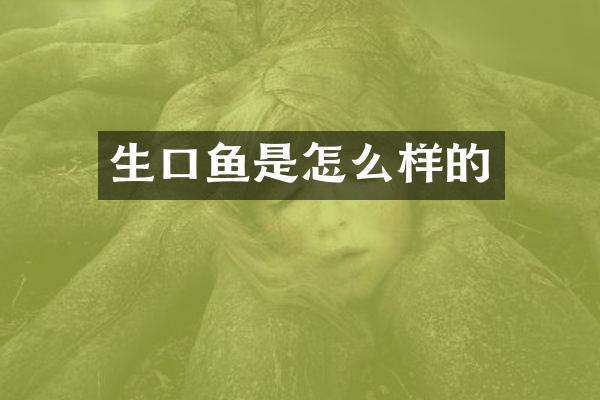 生口鱼是怎么样的