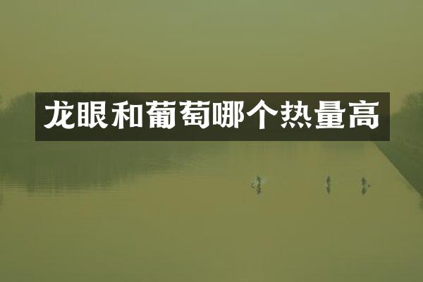 龙眼和葡萄哪个热量高