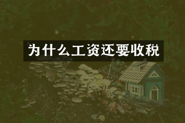 为什么工资还要收税