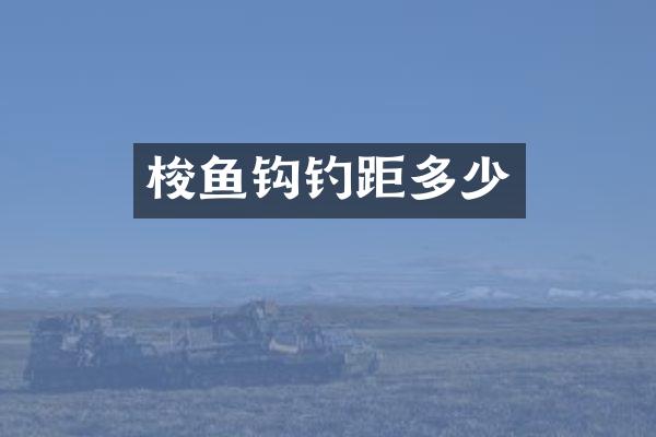 梭鱼钩钓距多少