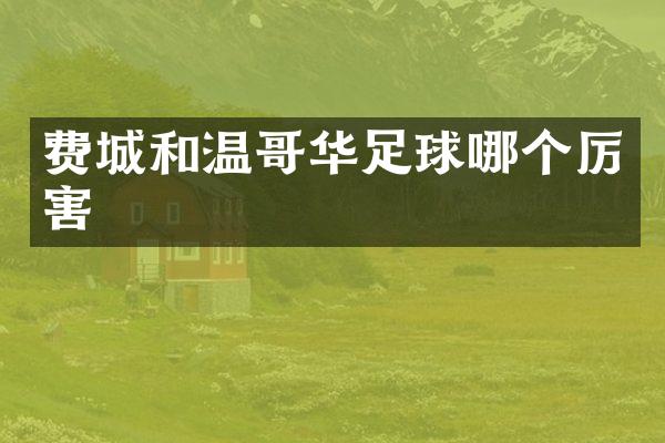 费城和温哥华足球哪个厉害