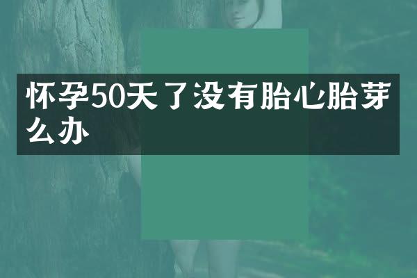 怀孕50天了没有胎心胎芽怎么办