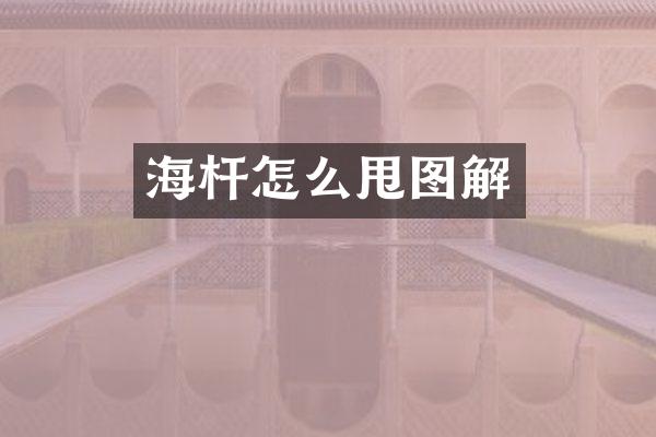 海杆怎么甩图解