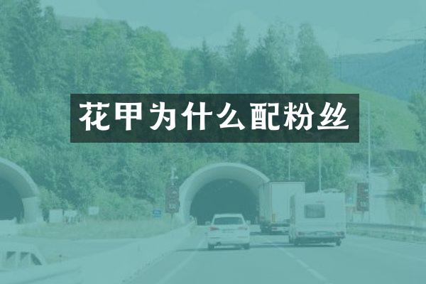 花甲为什么配粉丝