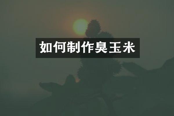 如何制作臭玉米