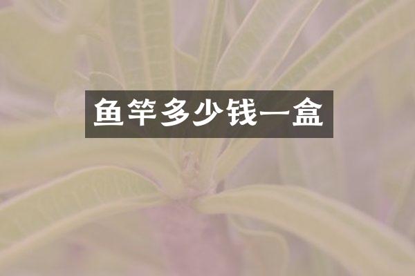 鱼竿多少钱一盒