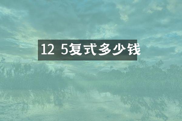 12 5复式多少钱
