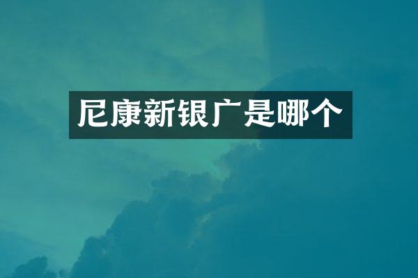 尼康新银广是哪个