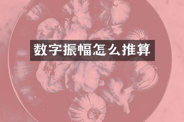 数字振幅怎么推算