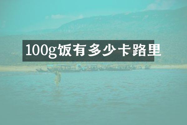 100g饭有多少卡路里