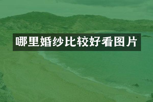 哪里婚纱比较好看图片