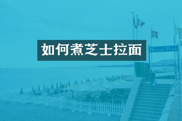 如何煮芝士拉面