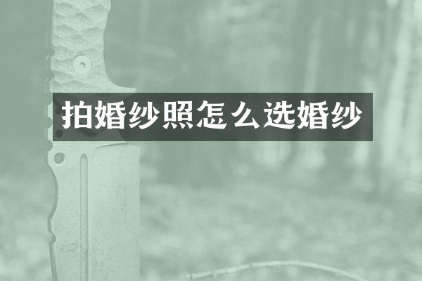 拍婚纱照怎么选婚纱