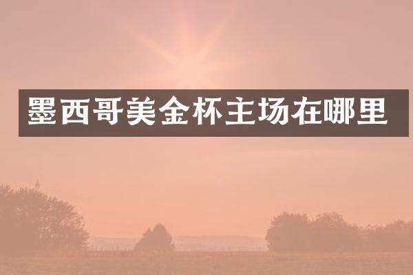 墨西哥美金杯主场在哪里