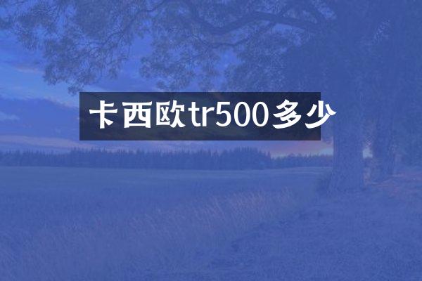 卡西欧tr500多少