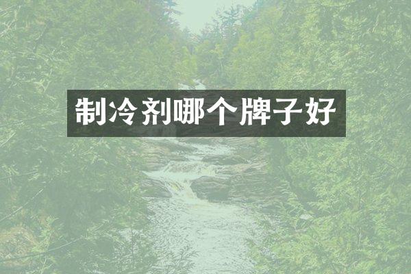 制冷剂哪个牌子好