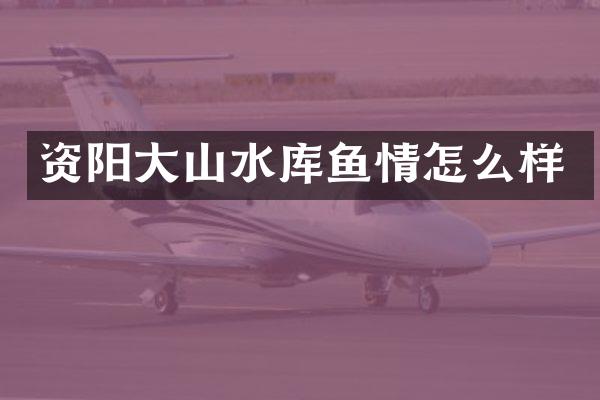 资阳大山水库鱼情怎么样