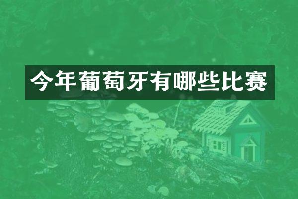 今年葡萄牙有哪些比赛