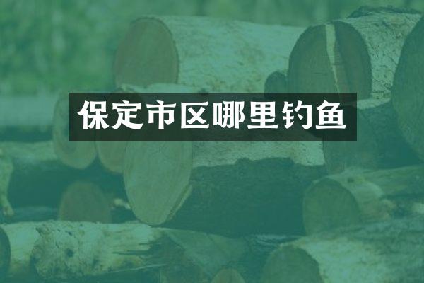 保定市区哪里钓鱼
