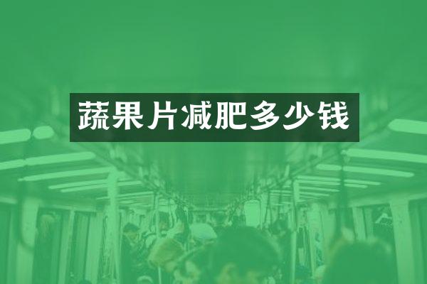 蔬果片减肥多少钱