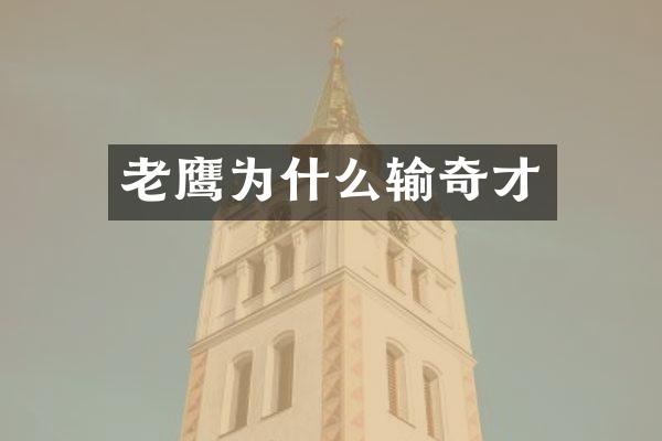 老鹰为什么输奇才