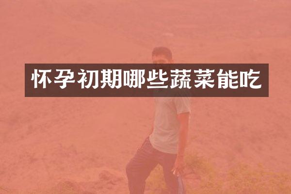 怀孕初期哪些蔬菜能吃