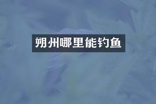 朔州哪里能钓鱼