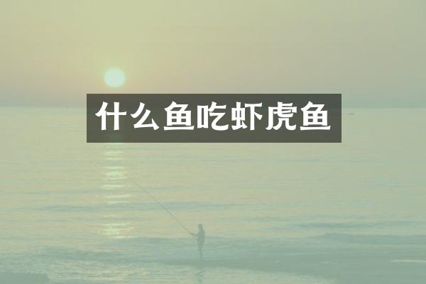 什么鱼吃虾虎鱼