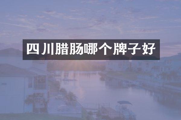 四川腊肠哪个牌子好