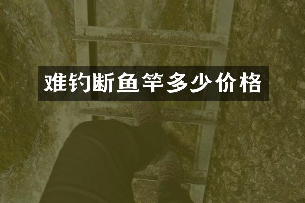 难钓断鱼竿多少价格